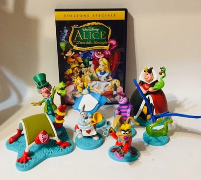 Alice nel Paese Delle Meraviglie DVD special Edition + 8 Personaggi Disney CFOTO - Immagine 1 di 4