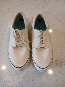 Zapatillas informales blancas con cordones SeaVees Coastal Cruiser para hombre talla 11 - Imagen 1 de 9