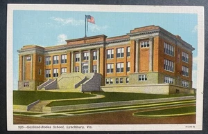 Cartolina anni '30 LYNCHBURG VIRGINIA GHIRLANDA-RODI LICEO CURTEICH LINO - Foto 1 di 2