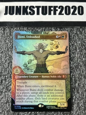 Bumi, Unleashed (Showcase Foil) 0348 - Avatar: The Last Airbender TLA - MTG - NM - Image 1 of 4