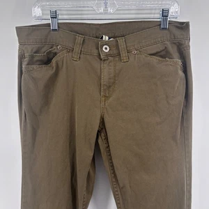Pantalones informales Lucky Brand para mujer entrepierna Reger 12/31 caqui marrón sarga - Imagen 1 de 9