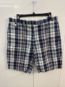 Vintage Polo Ralph Lauren Sportswear Men 34 Shorts Madras Plaid Reg 1967 (S3) - Picture 1 of 11