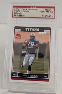 2006 Topps Team Set Vince Young Rookie Karte #TEN11 Titans PSA Gem Mint 10 - Bild 1 von 2