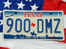 TEXAS license licence plate plates USA NUMBER AMERICAN REGISTRATION