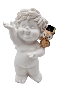 IGOR STATUINA ANGELO ANGIOLETTO H 12 CM ORIGINALE CON GUFO LAUREA - Imagen 1 de 1
