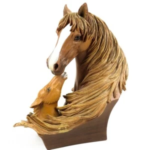 Mare & Foal Large Sculpture By The Bradford Exchange, Resin, Vintage - Picture 1 of 8