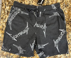 Official Metallica Shorts Australia NWT NEW Large Lg logo L tour shirt papa het - Picture 1 of 6