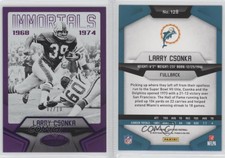 2016 Certified Immortals Mirror Purple /10 Larry Csonka #128 HOF