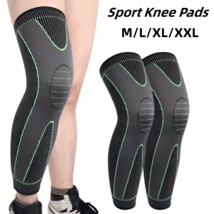 Compression Sleeves Leg Knee Calf Brace Support Sports Joint Injury Pain Relief - Picture 1 of 13