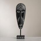 Maschera africana scultura ornamento da tavolo vintage per ristorante