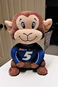 NASCAR Plush Stuffed Animal Monkey Hendrick Racing 5 Brown 10" KellyToy NEW - Picture 1 of 3
