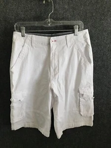 AIRWALK Cargo Shorts Men's Size 30 White Mid Rise 11 Inch Inseam Cargo Pockets - Picture 1 of 11
