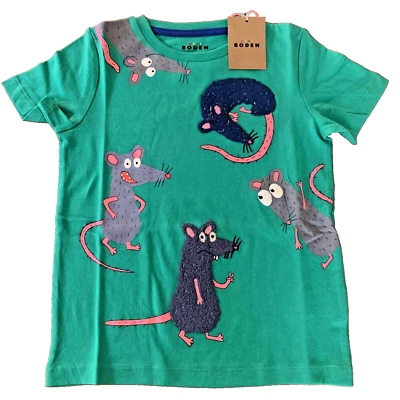 Рубашка Mini Boden Awesome Appliqué «Bouclé Cotton». 4-5 лет. Отличная идея подарка! - Изображение 1 из 4