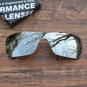 Lentes de repuesto de policarbonato para Oakley Batwolf - Espejo plateado sin polarizado - Imagen 1 de 2