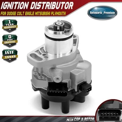 Distribuidor de encendido con tapa y rotor para Dodge Colt Eagle Mitsubishi Plymouth Foto 1 de 4