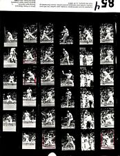 LD342 1985 Original Contact Sheet Photo MILWAUKEE BREWERS vs DETROIT TIGERS