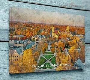 University of Notre Dame watercolor. Graduation gift, University of Notre Dame, - Picture 1 of 6