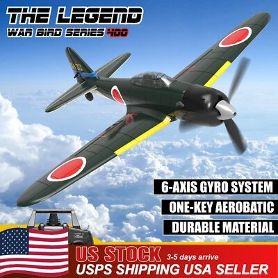 US 4CH VOLANTEX 2.4G airplane A6M Zero RC Plane Remote Control Stunt RTF Fighter - Image 1 of 4