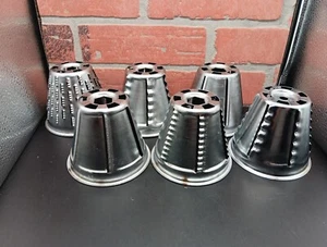 Vintage Salad Master Food Processor (6) Cone Blades Only** Replacements "Used" - Picture 1 of 24