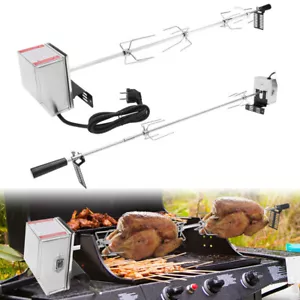 117cm BBQ Drehspieß Grillspieß mit Motor für Rotisserie Gasgrill Edelstahl Beste - Bild 1 von 14