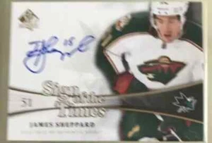 2011-12 Upper Deck SP Authentic Sign of the Times #SOT-JS JAMES SHEPPARD SHARKS - Picture 1 of 2