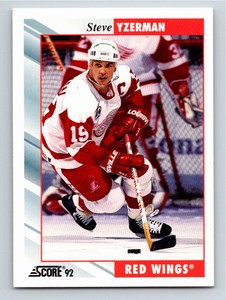 1992-93 Score Steve Yzerman Detroit Red Wings #400