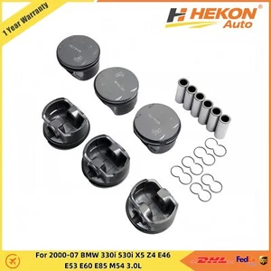Pistons & Rings Set STD For 2000-07 BMW 330i 530i X5 Z4 E46 E53 E60 E85 M54 3.0L - Picture 1 of 8