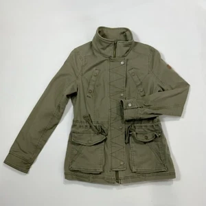 Giacca Hollister donna verde esercito militare vita stretta taglia M - Foto 1 di 13