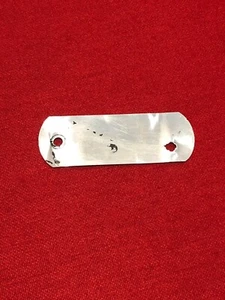 GENUINE FORD METAL DOG TAG BLANK XW XY XA XB XC FALCON RADIATOR SUPPORT PANEL - Picture 1 of 2