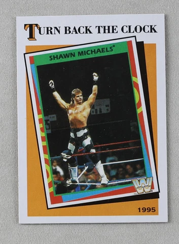 Shawn Michaels WWE Pro Wrestling Trading Card Topps 2016 Turn Back The Clock #13 Cover