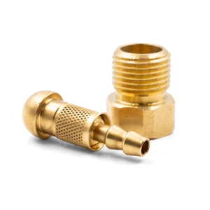 Right Hand 5/8UNF Gas Hose Fitting with CK Fail-Safe™ Threaded Barb - Picture 1 of 10