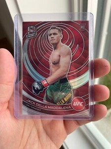 Jack Della Maddalena Rookie Spectra Red Prizm /199 - 2023 Panini Chronicles UFC