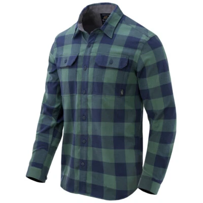 Helikon-Tex Greyman Shirt - Moss Green Checkered - Outdoor-Hemd