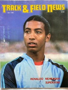 RENALDO NEHEMIAH 1981 TRACK & FIELD Magazine TIGER ADIDAS NEW BALANCE NIKE ADS - Picture 1 of 7