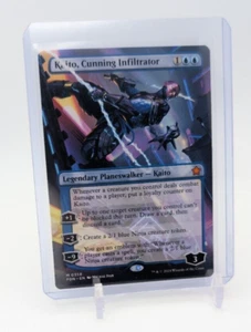 MTG - Kaito, Cunning Infiltrator - Borderless Mythic #358 - Foundations NM - Picture 1 of 2