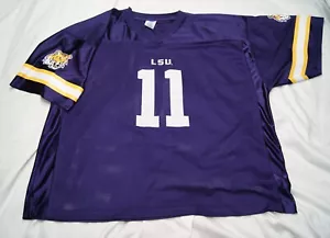 lsu tigers Fußball Trikot Herren 3XL Lila Netzstoff Louisiana State - Bild 1 von 10