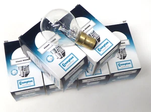 Crompton SBC 25W Clear 45mm Golf Ball Incandescent Lamp 240V Warm White x 6 - Picture 1 of 10