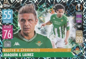 431 REAL BETIS - JOAQUIN / LAINEZ DIEGO FOIL CARD TOPPS EUROPA LEAGUE 2022 - Imagen 1 de 1