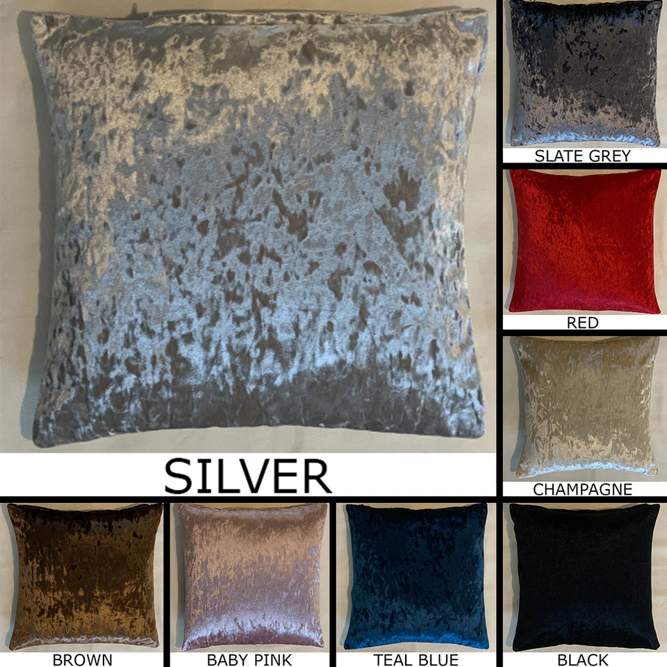 Premium Crushed Velvet Cushion Cover Handmade Pillow Case Sofa Bed Home Decor - Image 1 of 1