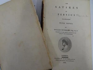 Die Satiren von Persius 1799 Leder übersetzt von William Drummond - Bild 1 von 18