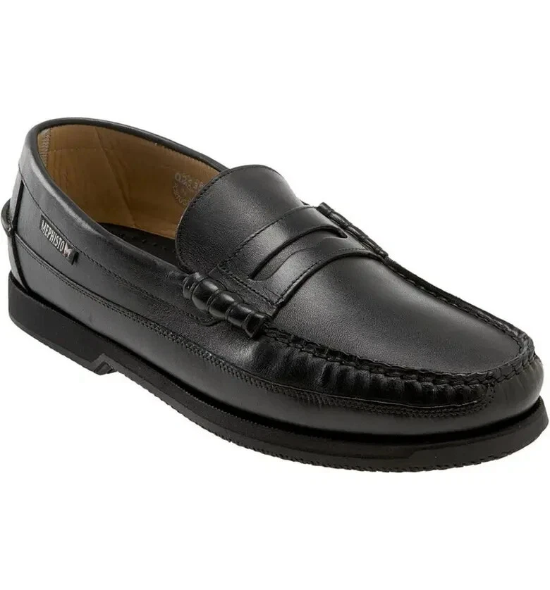 Mocasín Mephisto Gorra Vert Negro Penny Z5774 Talla 7.5 Foto 1 de 4