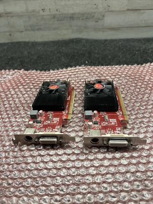 LOT 2 HD 4350 VisionTek Radeon 512MB DDR2 PCI-E x16 Low Profile Video Card - Image 1 of 4