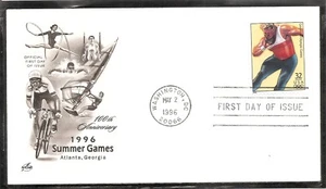 US SC # 3068i Men's Shot Put - Olympics 1996 - FDC. Artcraft Cachet - Picture 1 of 1