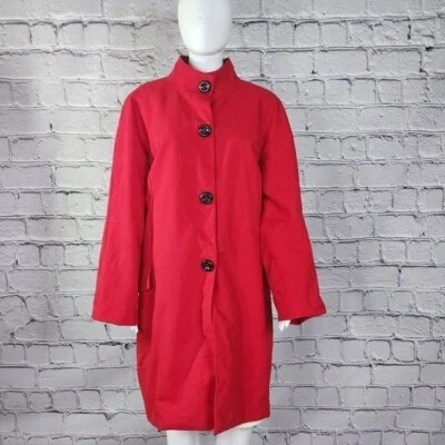 Abrigo para mujer Anne Klein rojo de longitud media 3XL Foto 1 de 4