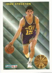 John Stockton League Leader Fleer 1993/94 - NBA Basketball Card #228 - Picture 1 of 1