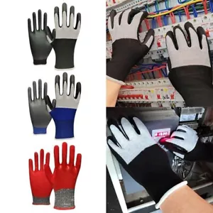 Nitrile Electrician Insulating Gloves Protective Mittens Electrical - Picture 1 of 11
