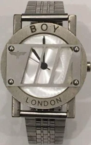 Watch BOY LONDON BOY-16-W Silver Stainless Steel 1980s Analog Men Japan Made - Picture 1 of 10