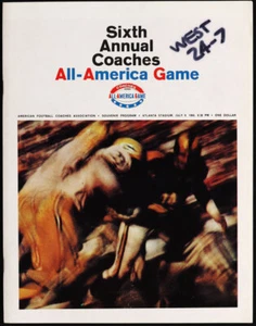 1966 Coaches All-America Game Program - College Football - Mike Garrett of USC - Bild 1 von 2
