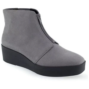 Aerosoles Women's Wedge Heel Ankle Boot in Dark Grey Size 12 - Picture 1 of 6