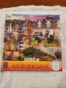 Ceaco WELCOME TO CHARLES HARBOR 1000 piece puzzle David Maclean COMPLETE